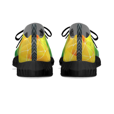 Green & Yellow Electricity - Black Soles