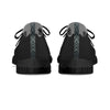 His In Black Wedding Sneakers - Black Soles