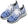Blue & White Leather Weave