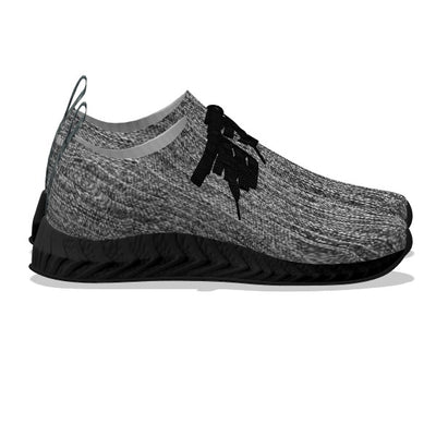 Dark Grey Tweed - Black Sole